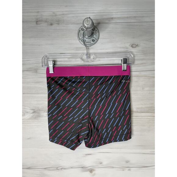 Nike Pro Compression Shorts Womens Medium Black Pink Blue Dri-FIT - Picture 5 of 9